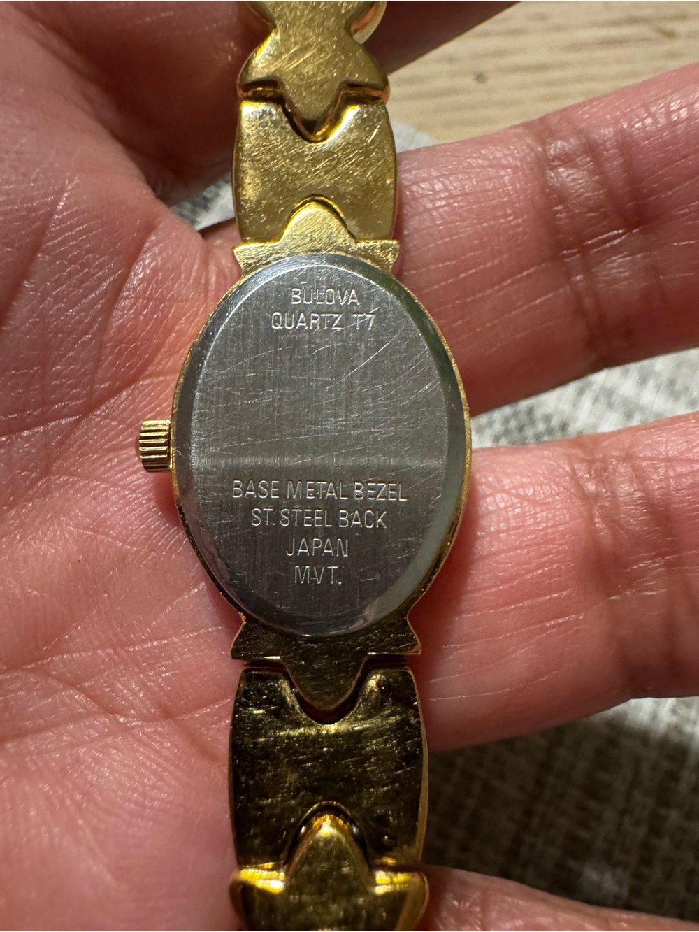 Bulova Women's Gold and White Diamond-Accent Bracelet Watch - Picture 4 of 10